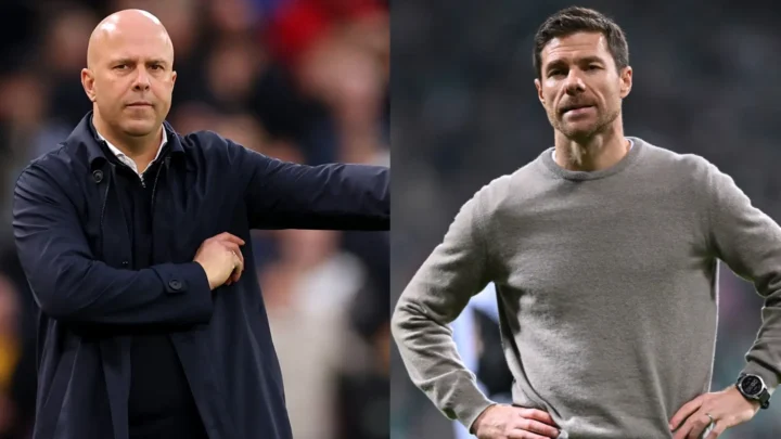 Arne Slot and Xabi Alonso