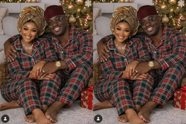 Mercy Aigbe and Kazim Adeoti