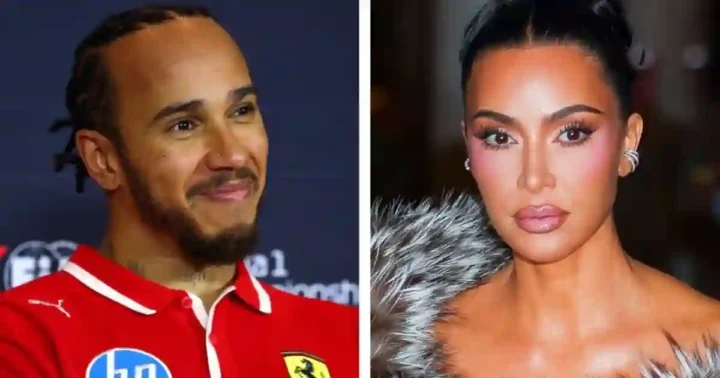 Lewis Hamilton and Kim Kardashian