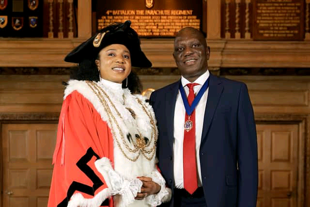 Coun Abigail Marshall Katung with husband Sunday Marshall Katung