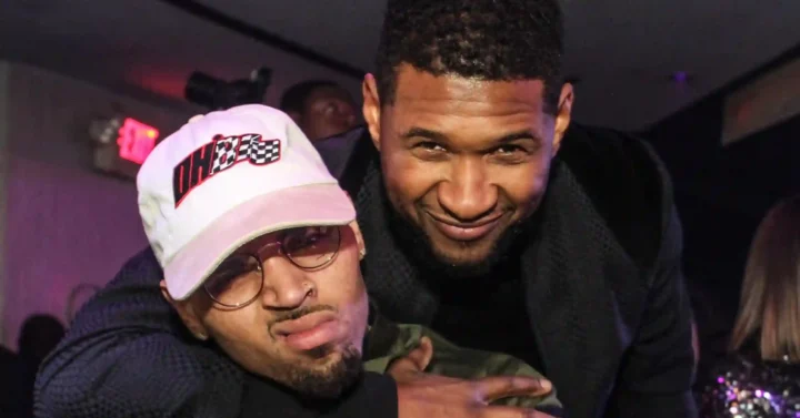 Chris Brown and Usher 