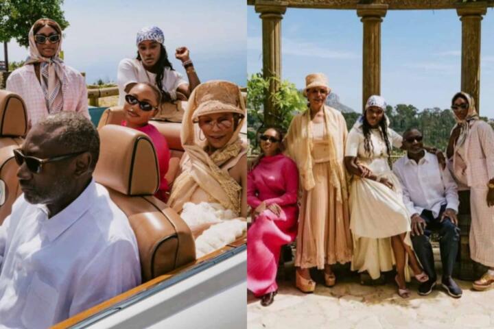 DJ Cuppy Shares Family Vacation Photo 1 DJ Cuppy and her family