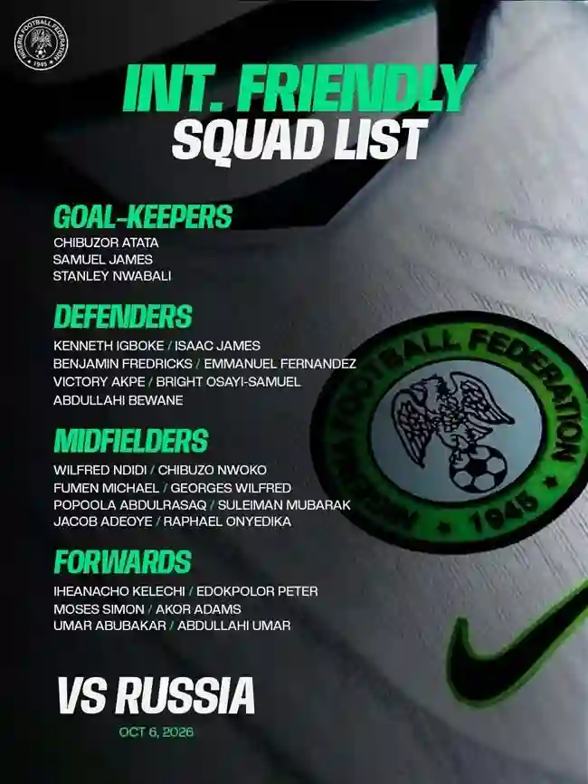 Super Eagles: Eric Chelle Names Different Squads For AFCON Qualifiers, Russia Friendly 3 Eric Chelle