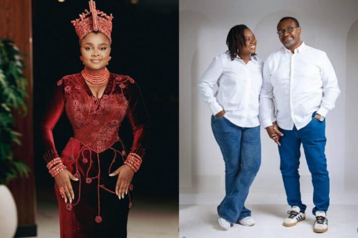 Bimbo Ademoye Celebrates Parents’ 20th Wedding Anniversary