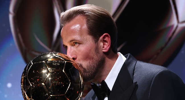 “I Am Almost Speechless” – Kane Says As He Wins 2026 Ballon d’Or Award